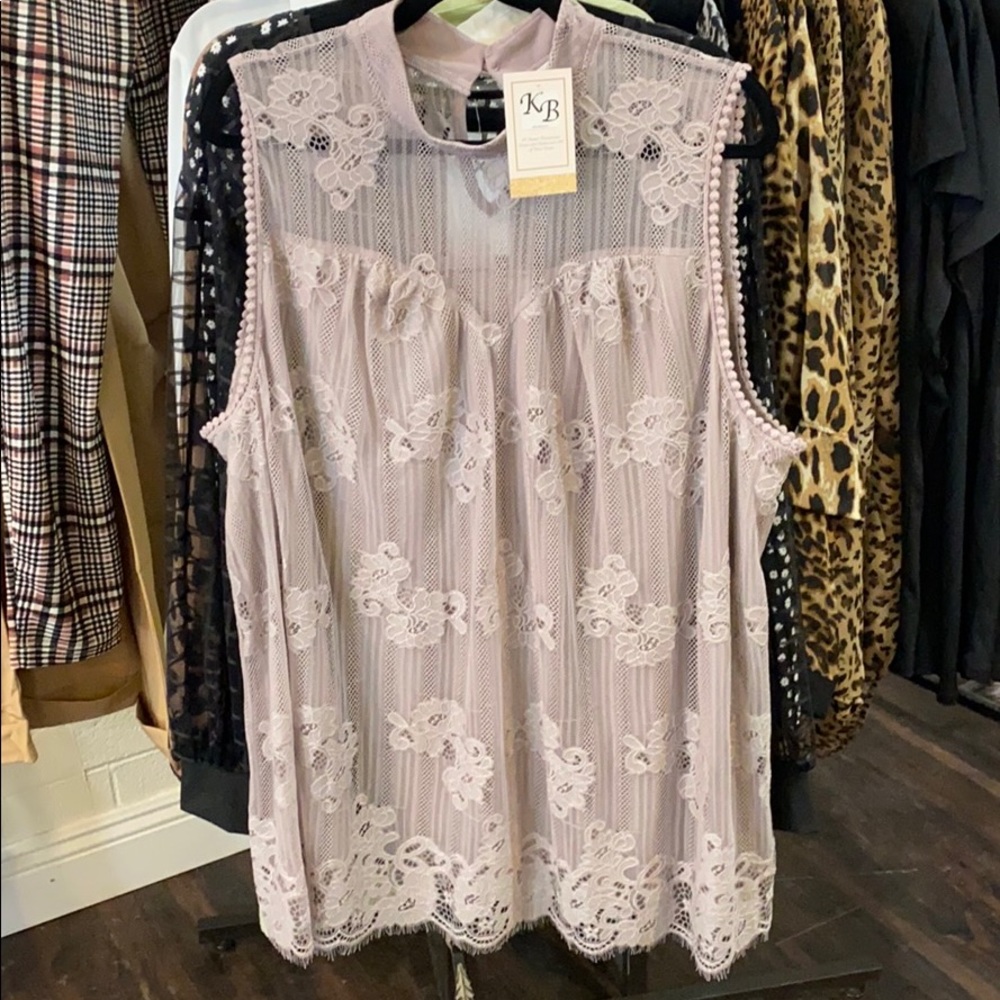 Lavender Lace Blouse